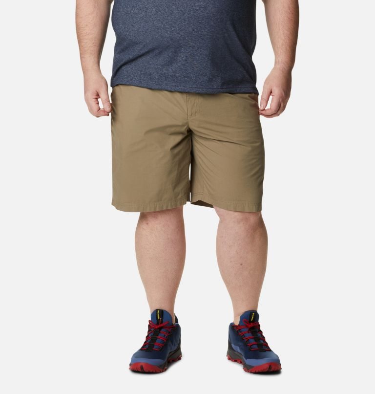 Men\'s Columbia Washed Out Shorts Olive | Plus Size CA-W8LA0